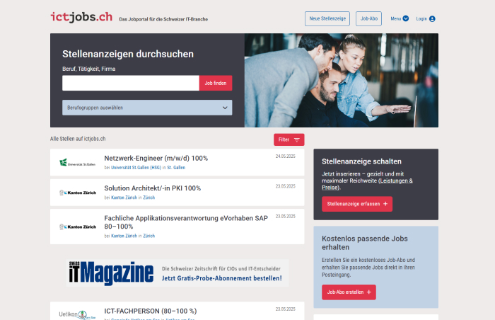 ICTJobs Website